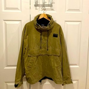 Zara jacket size XL, military